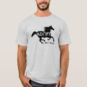T-shirt Adoptez Ne pas Acheter Cheval (Devant)