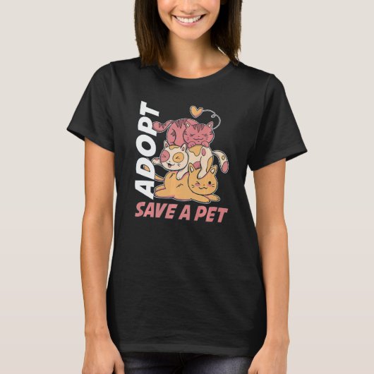 T-shirt Adoptez Save A Pet (Devant)