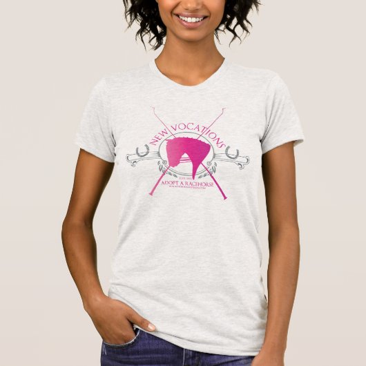 T-shirt Adoptez un cheval de course (Devant)