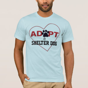T-shirt Adoptez un chien d'abri