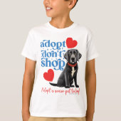 T-shirt Adoptez un chien senior ! (Devant)