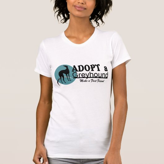 T-shirt Adoptez un logo de lévrier (Devant)