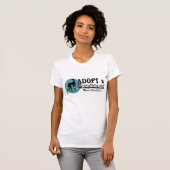 T-shirt Adoptez un logo de lévrier (Devant entier)