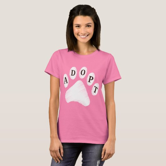 T-shirt Adoption animale (Devant entier)