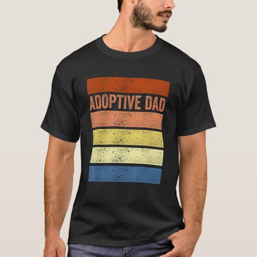 T-shirt Adoption Announcement Day Dad Family 3 (Devant)