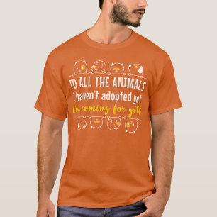 T-shirt Adoption d'animaux Sauvetage d'animaux Ami amateur