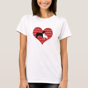 T-shirt Adoption du chien et secourir le coeur