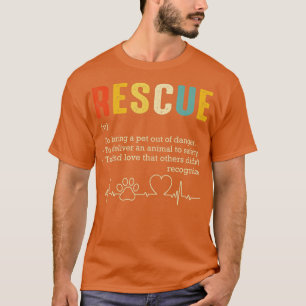 T-shirt Adoption vintage Chat Secourir Femmes Hommes Chat 