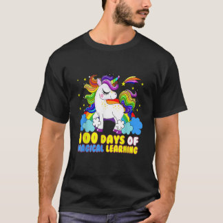 T-shirt Adorable 100 Days of Magical Learning School Unico