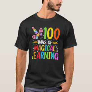 T-shirt Adorable 100 Jours De Magical Learning School Unic