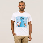T-shirt Adorable Baby Boy avec Pacifier dans une fronde (Devant entier)