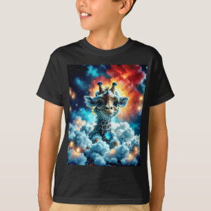 T-shirt Adorable Baby Giraffe Tête dans les nuages