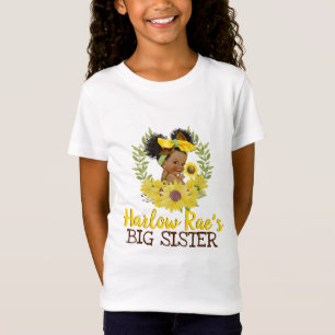 T-Shirt Adorable Baby Girl Yellow Sunflower