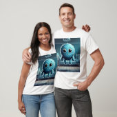 T-shirt Adorable Blue Fluffy (Unisexe)