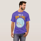 T-shirt Adorable C'Est Comment Je Roll Hamster Pun (Devant entier)