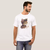 T-shirt Adorable Chat Steampunk (Devant entier)