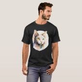 T-shirt adorable chatte d'aquarelle originale unique adora (Devant entier)