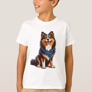 T-shirt Adorable chien de style dessin animé