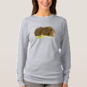 T-shirt adorable Cochon de Guinée mangeant Céleri avant ar (Devant)
