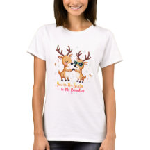 T-shirt Adorable Couple Christmas Reindeer