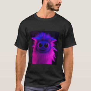 T-shirt Adorable Créature Fuzzy, Mignonne Monster Cute Cre