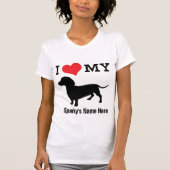 T-shirt Adorable Dachshund Love (Devant)
