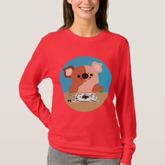T-shirt adorable Dessin de dessin de Piglet Admen