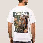 T-shirt Adorable écureuil Jardin Floral - Mignonne asthéti (Dos)