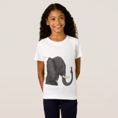 T-Shirt Adorable éléphant et mignonne coccinelle (Devant entier)