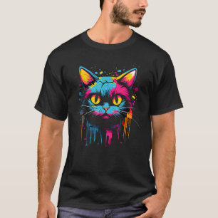 T-shirt Adorable Feline Street Art Plaisir urbain