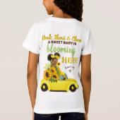 T-Shirt Adorable Fille de bébé ethnique|Fleur de soleil ja (Dos)