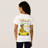 T-Shirt Adorable Fille de bébé ethnique|Fleur de soleil ja (Dos entier)