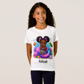 T-shirt Adorable Fille Sirène pour Enfants