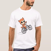 Adorable Fox Rider - Joli Cartoon Bike Stunt Desig