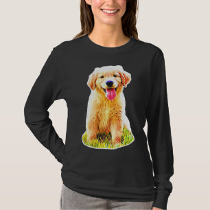 T-shirt Adorable Golden Retriever Puppy nommé Miso