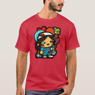 T-shirt Adorable infirmière asiatique toon Parfait cadeau 