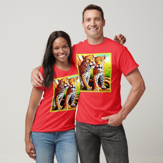 T-shirt Adorable Jaguar Cubs dans la Jungle. Commandez dès (Unisexe)