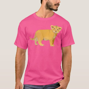T-shirt Adorable Lion Cub Triangulaire Pour Enfant