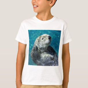 T-shirt Adorable Mer Otter Cute Eau Bleue