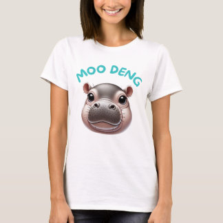 T-shirt Adorable mignon Bébé Joyeux Pygmée Hippo Moo Deng