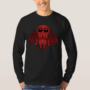 T-shirt Adorable Monstre de la mer de Cthulhu Rouge