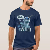 T-Shirt Adorable Narval Disant Non (Devant)