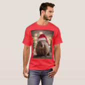 T-shirt adorable Noël Wombat, (Devant entier)