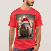 T-shirt adorable Noël Wombat, (Devant)