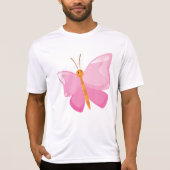 T-shirt adorable Papillon de dessin rose (Devant)