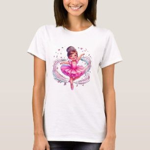 T-shirt Adorable Petite Ballerine Tournoyant dans Starli M