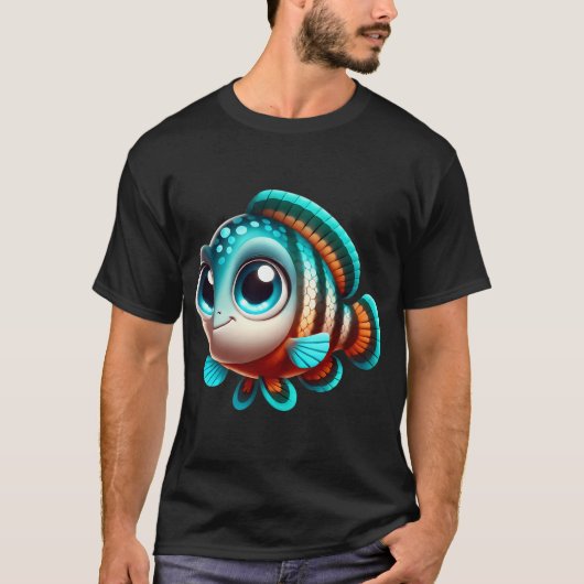 T-shirt Adorable Poisson Cichlidé Maya (Devant)