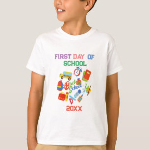 T-shirt Adorable Premier jour Motif de l'école