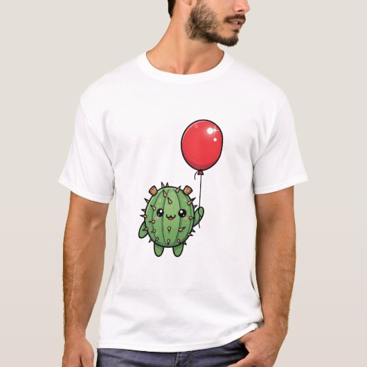T-shirt Adorable Round Cactus with Corks (Devant)