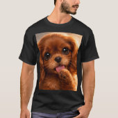T-shirt Adorable Ruby Cavalier Spaniel (Devant)